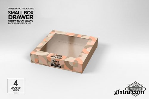 CreativeMarket - Small Box Drawer WindowSleeve Mockup 5357956