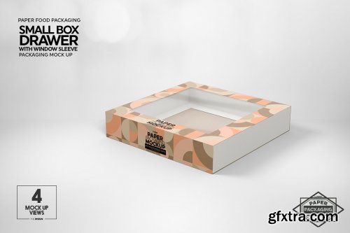 CreativeMarket - Small Box Drawer WindowSleeve Mockup 5357956