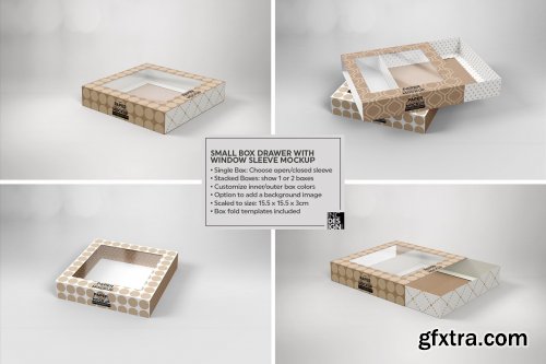 CreativeMarket - Small Box Drawer WindowSleeve Mockup 5357956