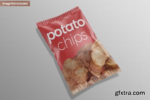 Pouch snack chip mockup