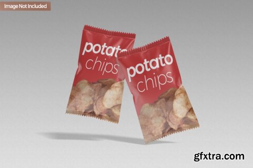 Pouch snack chip mockup