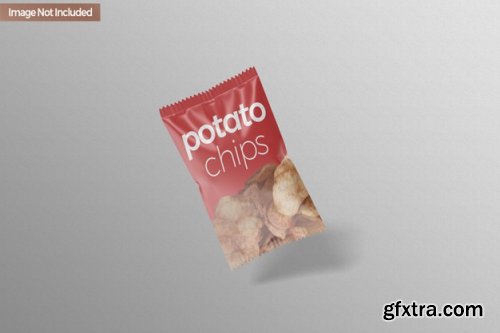 Pouch snack chip mockup