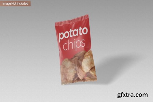 Pouch snack chip mockup