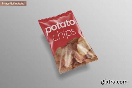 Pouch snack chip mockup