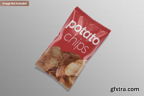 Pouch snack chip mockup