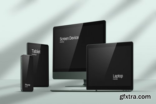 Modern devices mockup