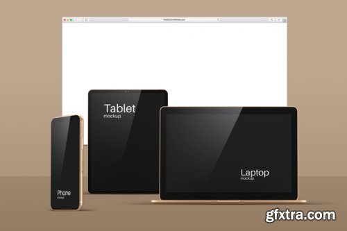 Modern devices mockup