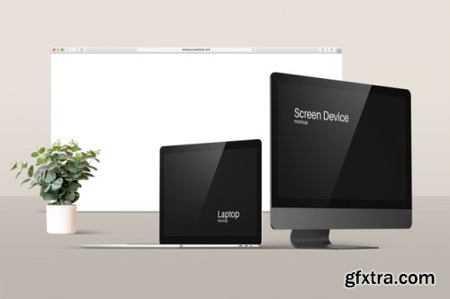 Modern devices mockup