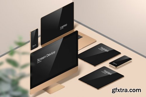 Modern devices mockup