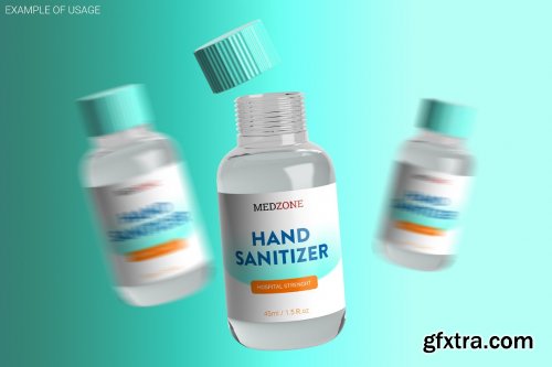 CreativeMarket - Sanitizer Bottle Mockup 4794885