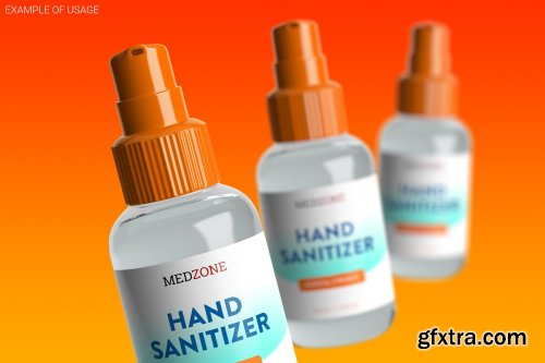 CreativeMarket - Sanitizer Bottle Mockup 4794885