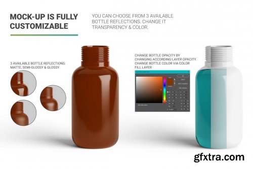 CreativeMarket - Sanitizer Bottle Mockup 4794885