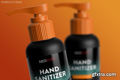 CreativeMarket - Sanitizer Bottle Mockup 4794885