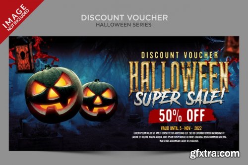 Halloween web banner and menu