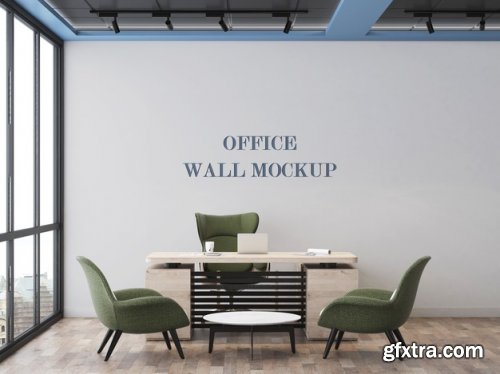 Front desk and wall mockup