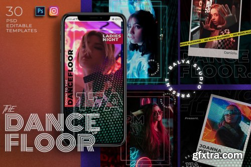 CreativeMarket - Dance Floor - Instagram Template 5111033