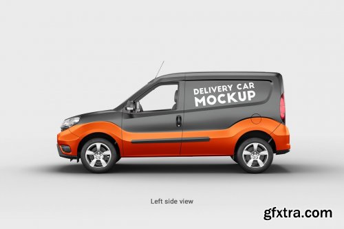 CreativeMarket - Delivery Car Mockup 3 4876078