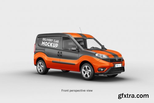 CreativeMarket - Delivery Car Mockup 3 4876078