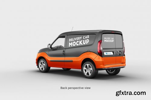 CreativeMarket - Delivery Car Mockup 3 4876078