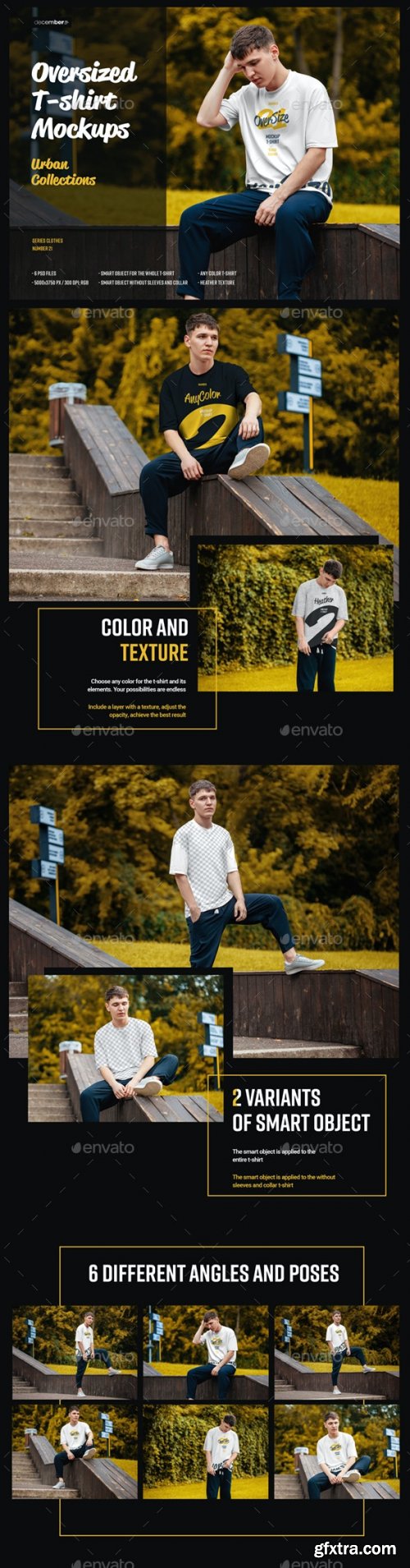 GraphicRiver - 6 Oversized T-shirt Mockup Urban Style 28713242