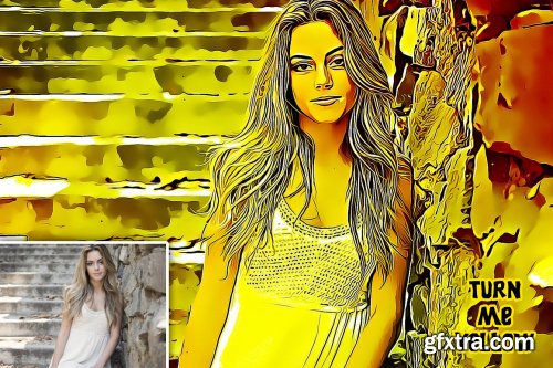 CreativeMarket - Turn Me Yellow - PhotoShop Action 4679870