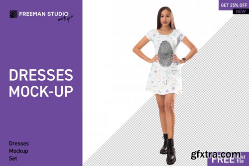 CreativeMarket - Dresses Mock-Up Set 4514985