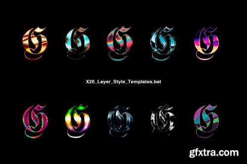 CreativeMarket - Chrome Layer Style Pack 4459854