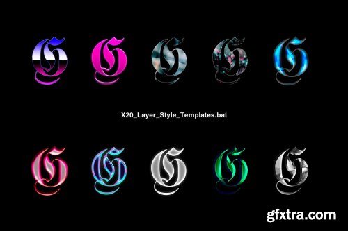 CreativeMarket - Chrome Layer Style Pack 4459854