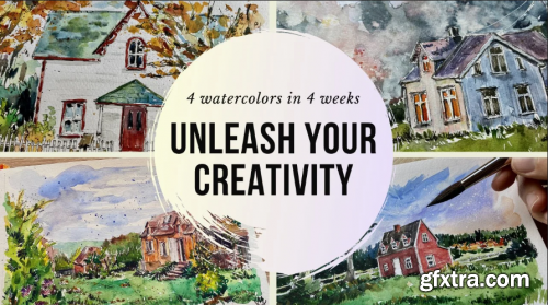  Unleash Your Creativity: 4 Watercolors in 4 Weeks