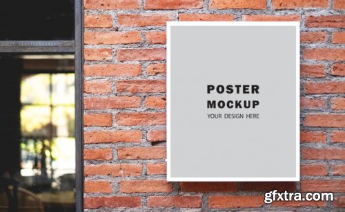 Mockup poster special promotion