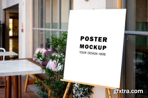 Mockup poster special promotion