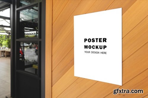 Mockup poster special promotion