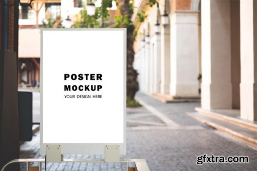 Mockup poster special promotion