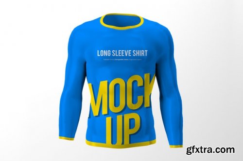 Long sleeve t-shirts mockup design 