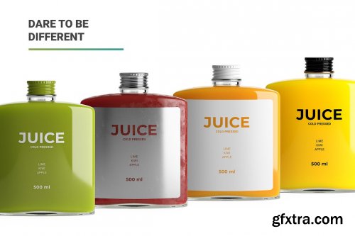 CreativeMarket - Juice Bottle Mockup 5323563