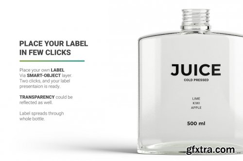 CreativeMarket - Juice Bottle Mockup 5323563