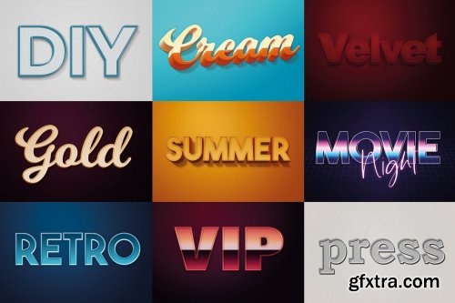 CreativeMarket - Retro Text-Effects -The Big Bundle 5049158