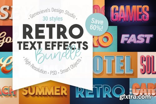 CreativeMarket - Retro Text-Effects -The Big Bundle 5049158