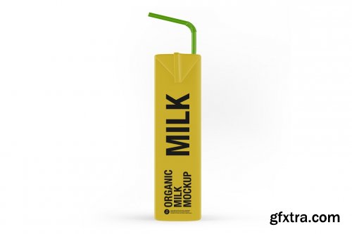 CreativeMarket - Organic Milk Mockup 5436758