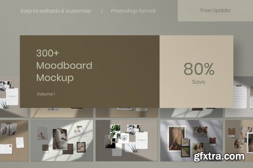 CreativeMarket - Bundle Moodboard Mockup V2 4939453