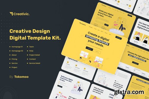 ThemeForest - Creativic v1.0 - Creative Agency Elementor Template Kit - 28312610