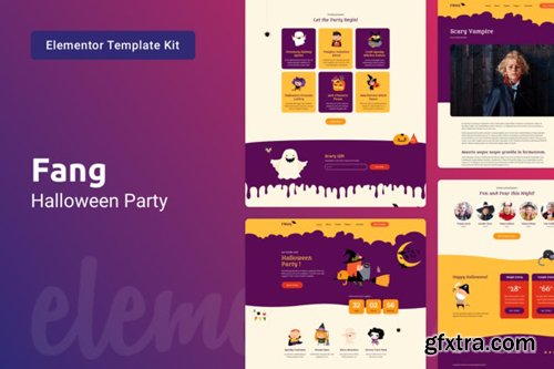 ThemeForest - Fang v1.0 - Halloween Party Template Kit for Elementor - 28759029