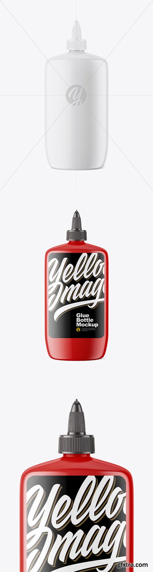 Glossy Glue Bottle Mockup 66590