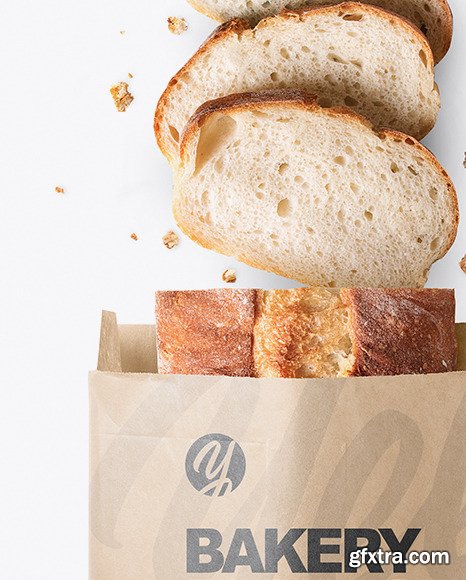 Kraft Paper Bakery Bag Mockup 67791