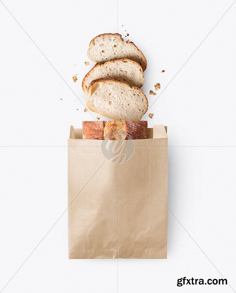 Kraft Paper Bakery Bag Mockup 67791