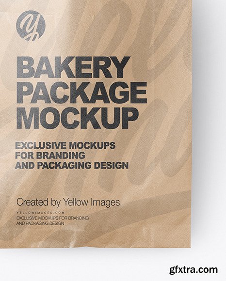 Kraft Paper Bakery Bag Mockup 67791