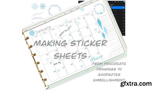 Making Sticker Sheets: From Procreate Drawings to Goodnotes Embellishment