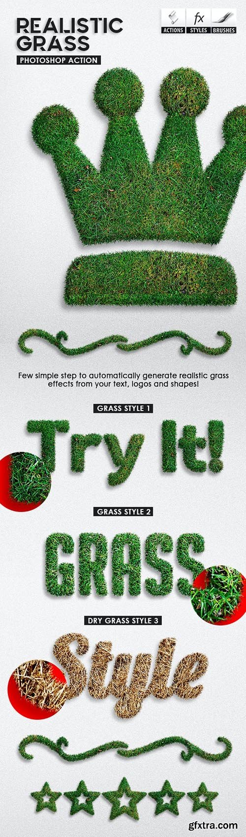 GraphicRiver - Realistic Grass - Photoshop Actions 28288665