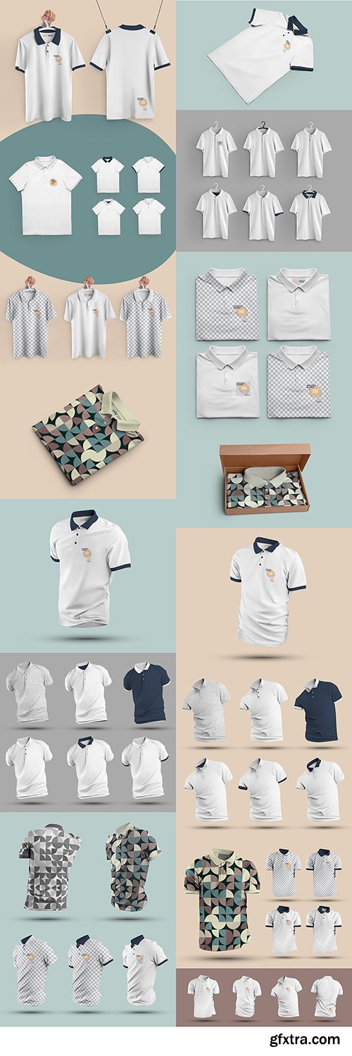 16 Polo Shirt Mockups 382467799