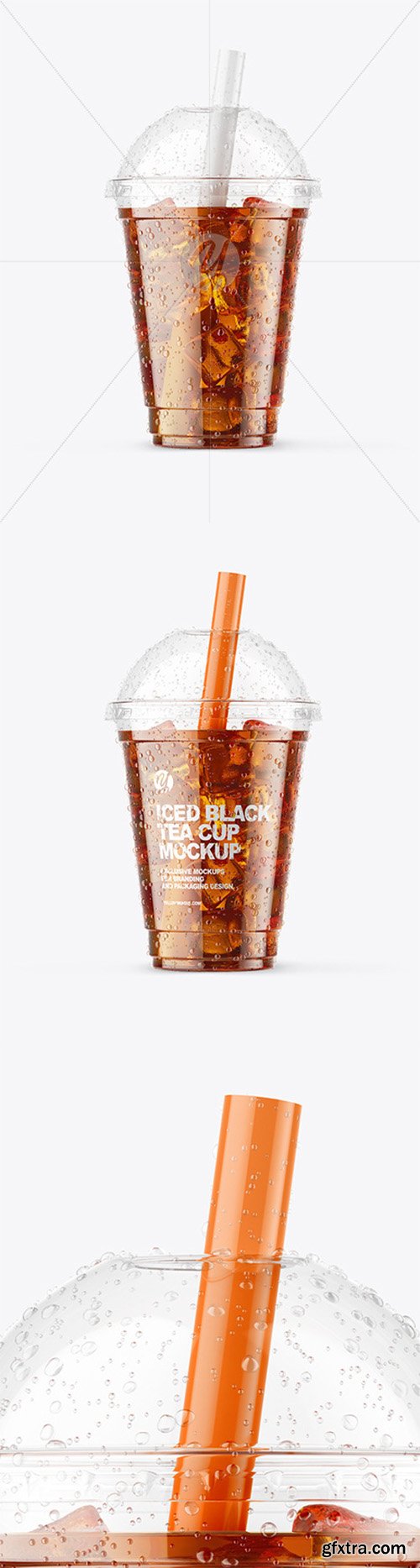 Iced Black Tea Cup Mockup 64790